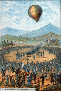 Montgolfier Brothers First Balloon Flight Fine Art Print by Science Source