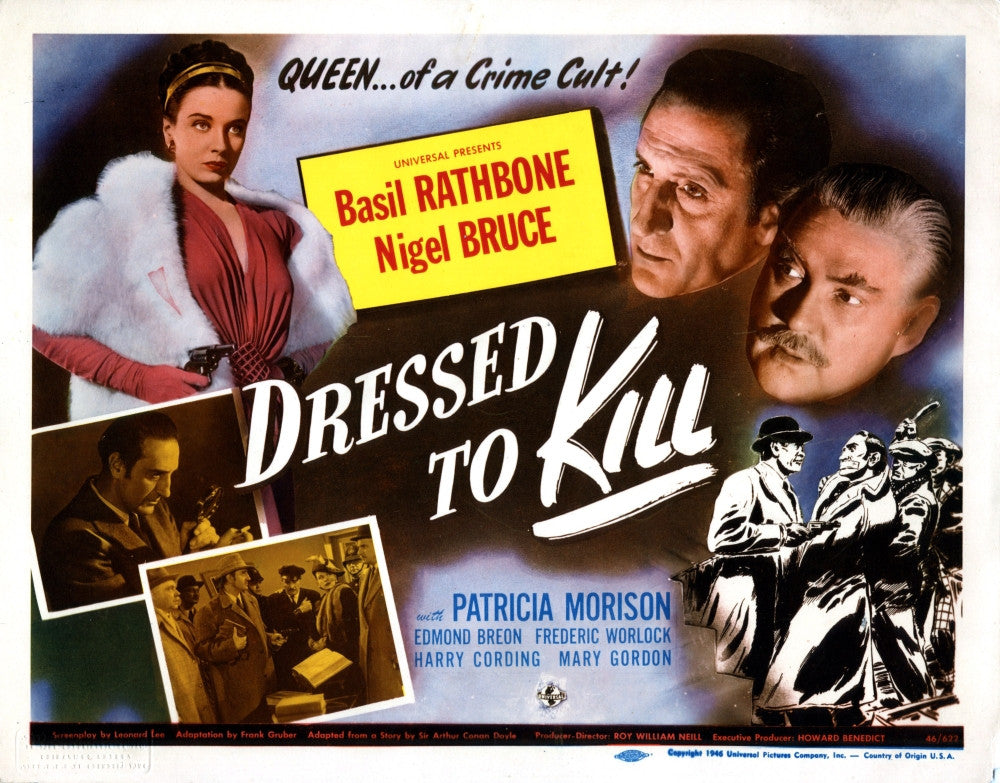 Dressed To Kill Movie Poster Masterprint (1946) - Patricia Morison, Basil Rathbone, Nigel Bruce