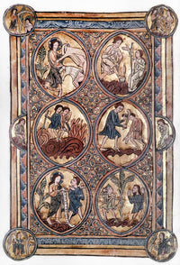 Adam and Eve & Cain and Abel Illuminated Print by Granger Collection