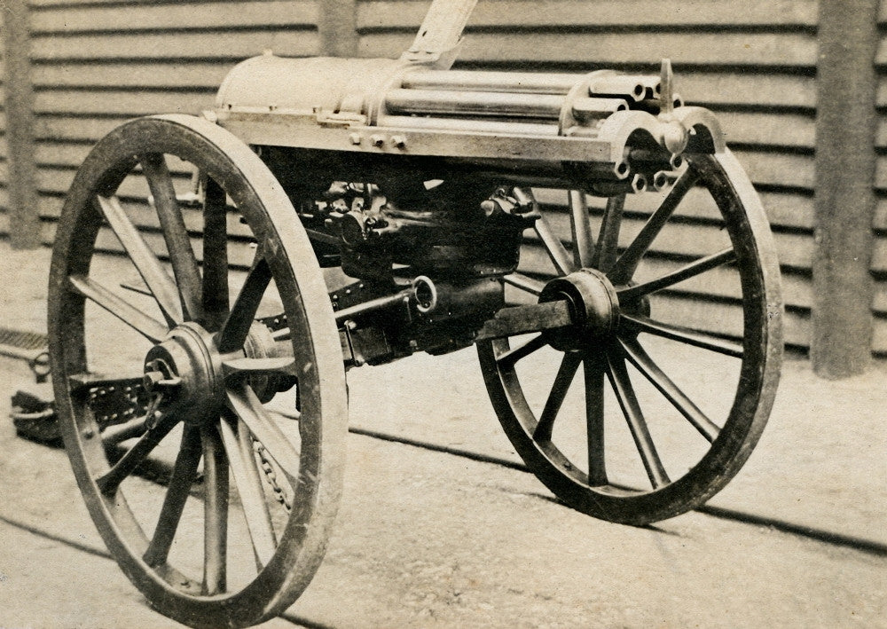 Gatling Gun Fine Art Print - Vintage Military Poster