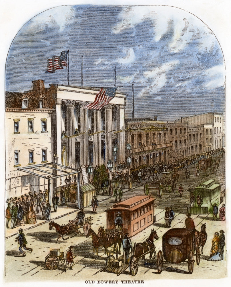 The Bowery Theatre in New York City, 1871 Fine Art Print by Granger Collection