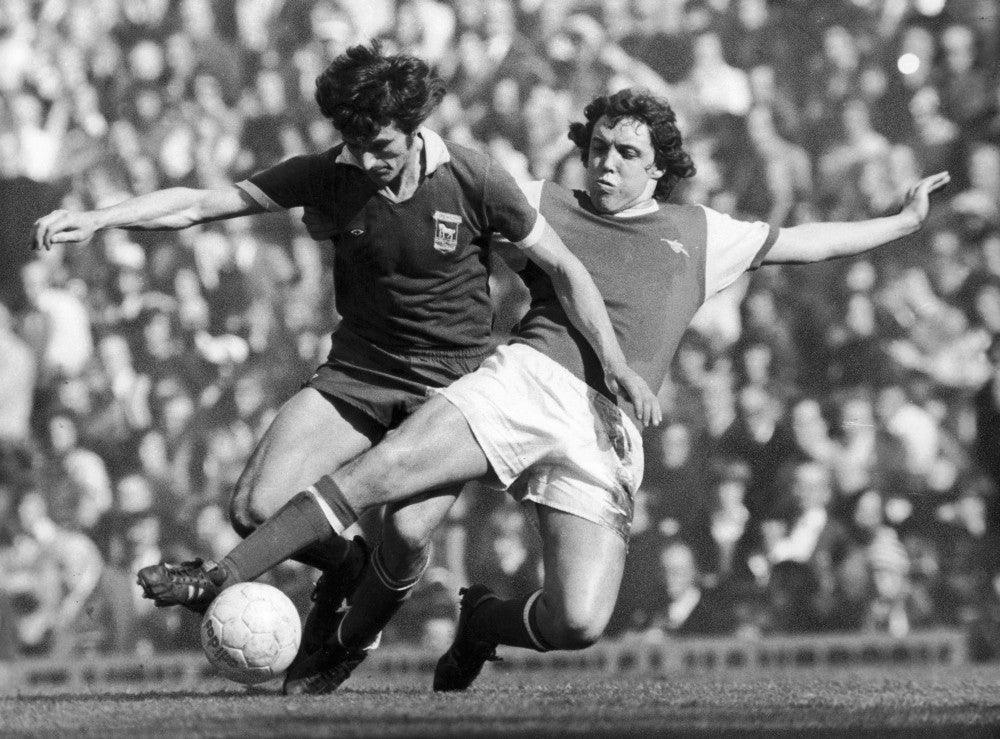 Soccer Tackle Fine Art Print - Arsenal vs. Ipswich, 1976