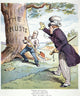 Anti-Trust Cartoon Print from 1904 Featuring President Theodore Roosevelt