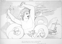 Homer's The Odyssey: Scylla Line Engraving by James Neagle