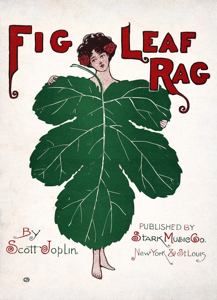 Scott Joplin 'Fig Leaf Rag' Sheet Music Fine Art Print