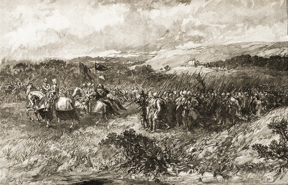 Crusaders on the March in the 12th Century Fine Art Print by Sir John Gilbert