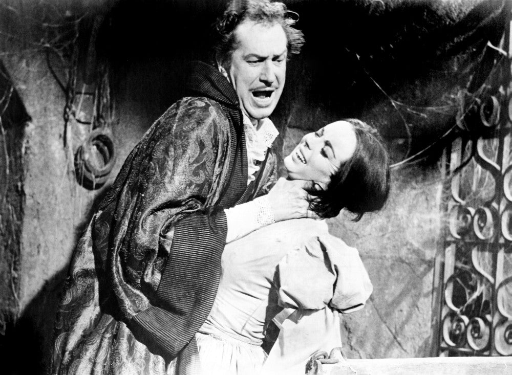 The Pit And The Pendulum Photo Print featuring Vincent Price and Barbara Steele