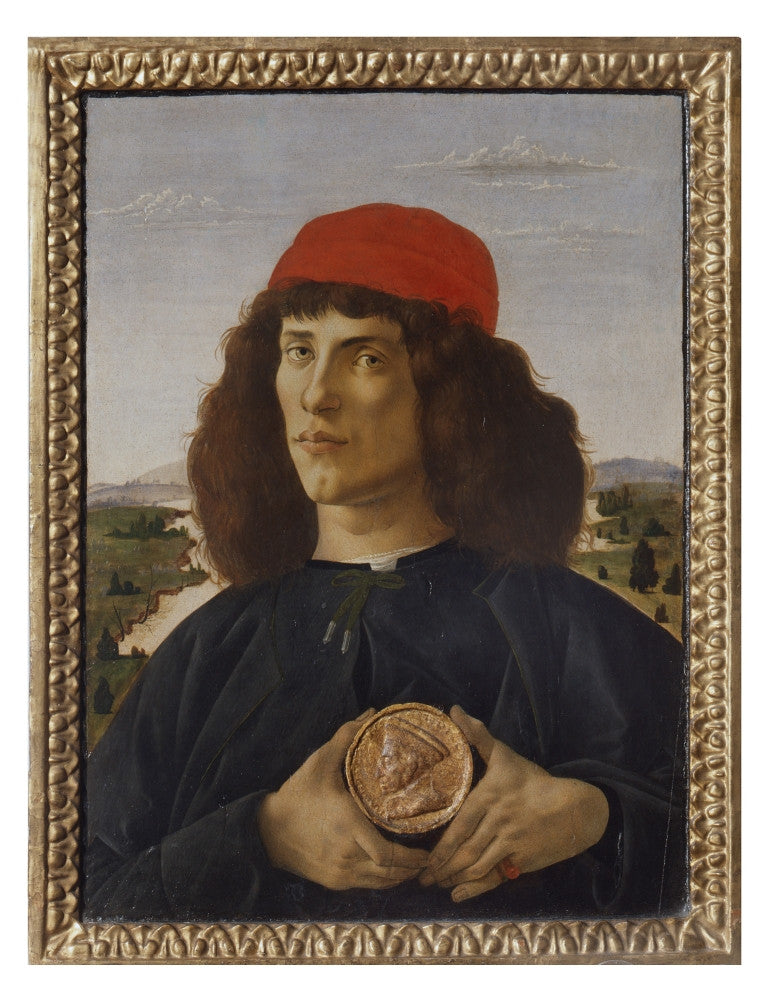 Portrait of a Man with a Medal of Cosimo the Elder Fine Art Print