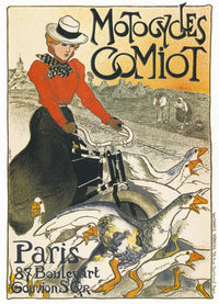 Steinlen: Motorcycle Fine Art Print - 1899 Lithograph