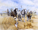 Horse-Drawn Harvester Fine Art Print by Malcolm Greensmith