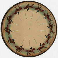 Zoopraxiscope Horse Galloping Lithograph by Eadweard Muybridge