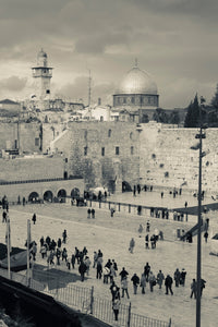 Elevated View of the Western Wall Plaza Fine Art Print by Panoramic Images