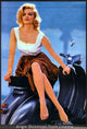 Angie Dickinson Blue Vespa Photo Print - Various Sizes Available