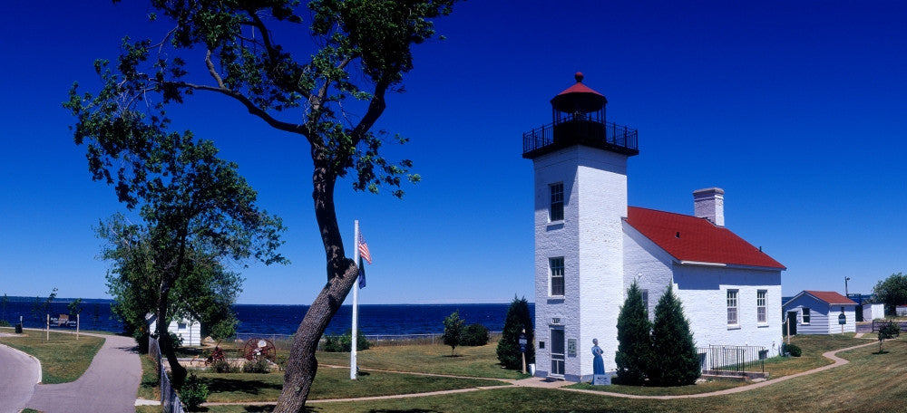 Sand Point Lighthouse Fine Art Print by Panoramic Images
