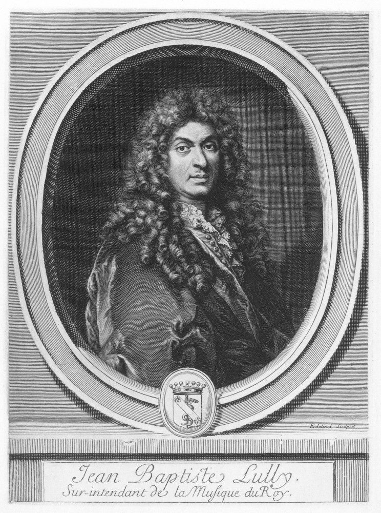Jean Baptiste Lully Copper Engraving Fine Art Print by Gerard Edelinck