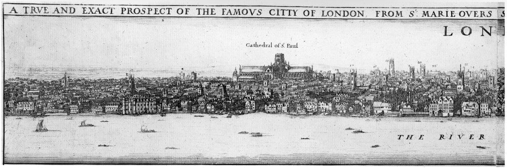 Detailed View of London, C1650 - Fine Art Print by Granger Collection