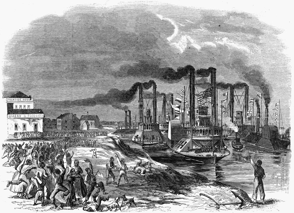 Capture of Vicksburg 1863 Fine Art Print - Wood Engraving