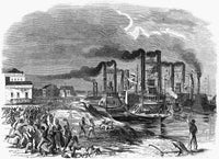 Capture of Vicksburg 1863 Fine Art Print - Wood Engraving