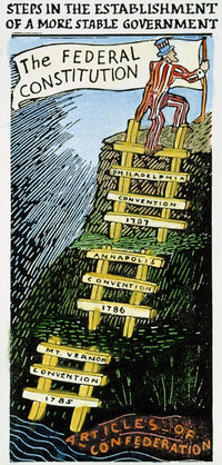 Constitution Cartoon Fine Art Print – Stages of American Governance