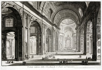 St. Peter's Basilica Etching Print by Giovanni Battista Piranesi