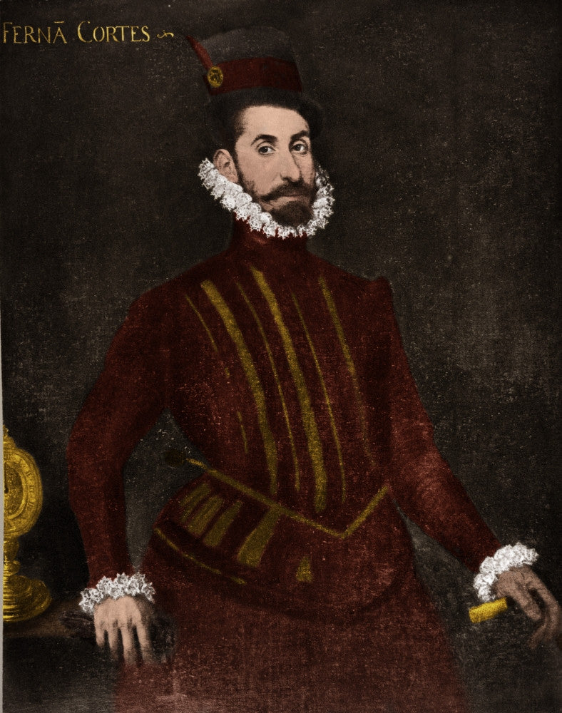 Hernando Cortez Spanish Conquistador Fine Art Print by Science Source