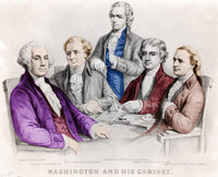 George Washington and Cabinet Fine Art Print by Science Source