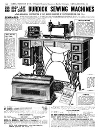 1902 Burdick Sewing Machine Advertisement Fine Art Print