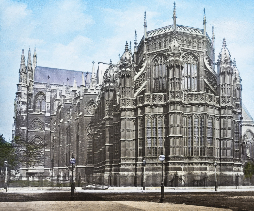 Magic Lantern Slide of Victorian London - Henry VII Chapel Fine Art Print by John Short