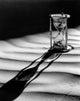 Hourglass with Shadow on Sand Fine Art Print