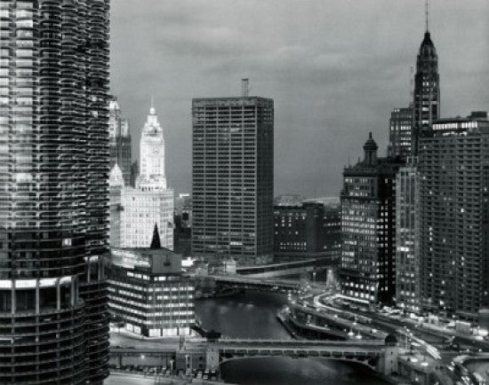 Skyscrapers at Dusk Fine Art Print - Chicago, Illinois