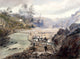 California Gold Rush Gouache Painting Poster Print | Granger Collection