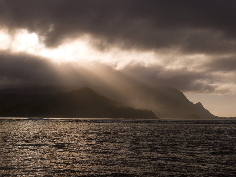 Storm Clouds Over Hanalei Bay Fine Art Print - Kauai, Hawaii