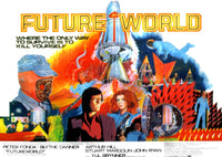 Futureworld Movie Poster featuring Peter Fonda and Blythe Danner - 1976 Fine Art Print