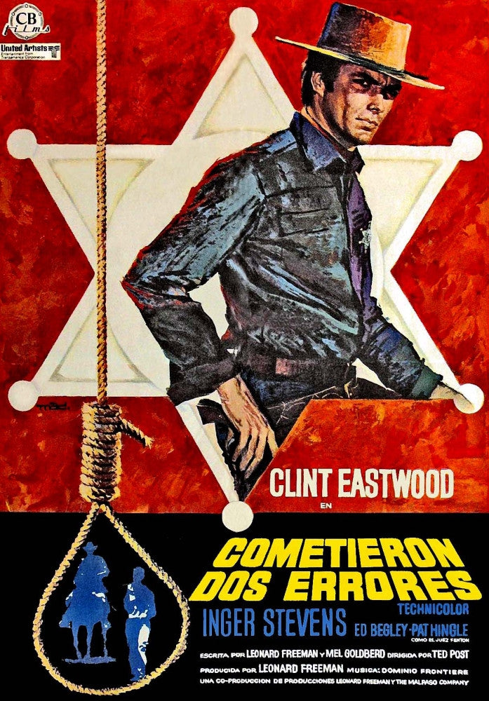 Hang 'Em High Movie Poster Print Featuring Clint Eastwood