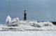 Roker Lighthouse Waves Fine Art Print by John Short