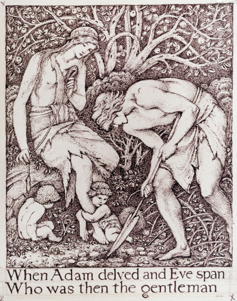 Adam & Eve Fine Art Print by Edward Burne-Jones | Posterazzi