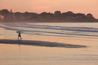 Man Walking on the Beach at Good Harbor Beach by Panoramic Images - Photo Print