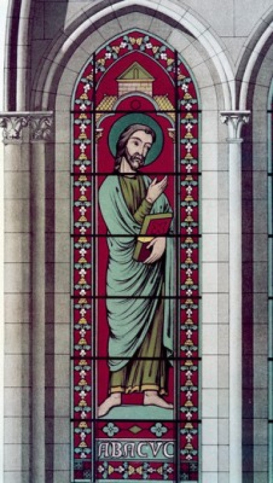 Prophet Habakkuk 13th Century Stained Glass Poster Print