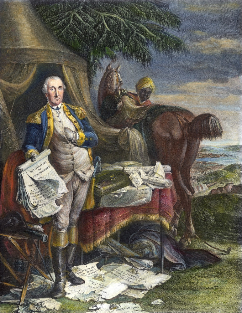 George Washington at the Siege of Yorktown Fine Art Print by Noel Le Mire