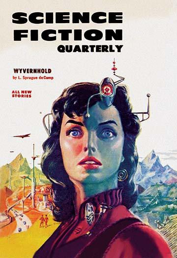 Science Fiction Quarterly Magazine Cover Art Print by Ed Emshwiller