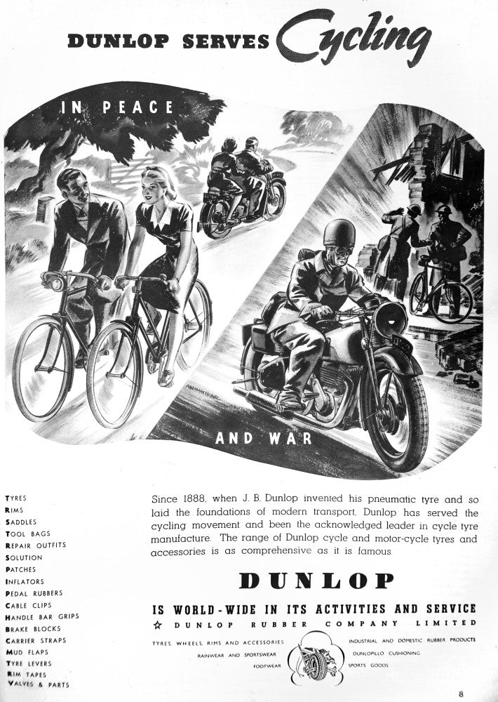 Dunlop Rubber Company Advertisement Fine Art Print by John Short