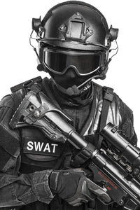 Spec Ops SWAT Officer Fine Art Print by Oleg Zabielin