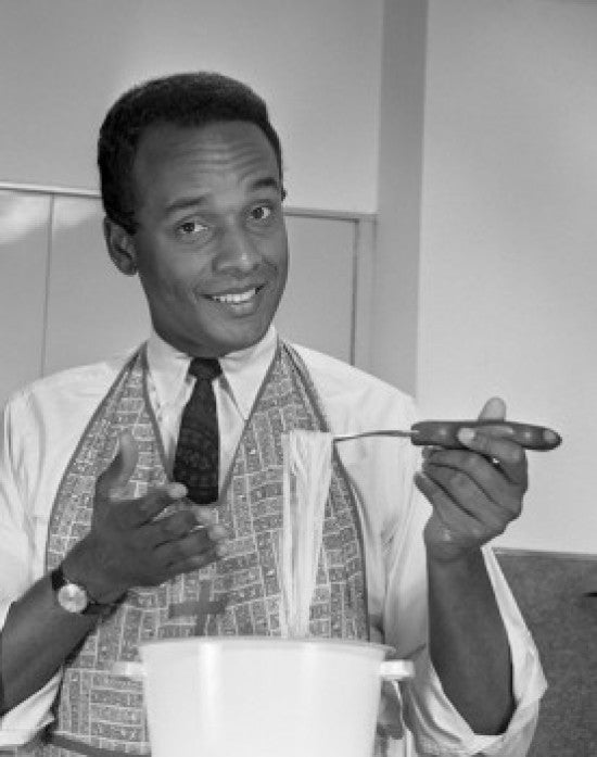 Portrait of a Man Enjoying Spaghetti Fine Art Print