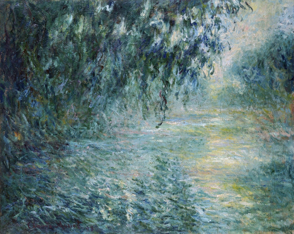 Morning on the Seine Fine Art Print by Claude Monet