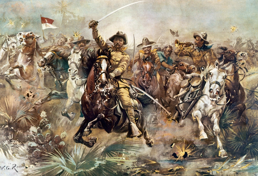 Cuba: Rough Riders Lithograph Print - Theodore Roosevelt