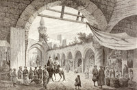 19th Century Bazaar in Tunis Fine Art Print