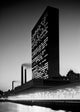 New York City Night View of United Nations Building Poster Print