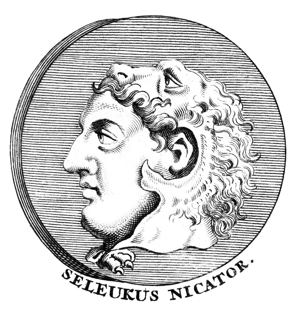 Seleucus I 'Nicator' Copper Engraving Fine Art Print - c. 1800