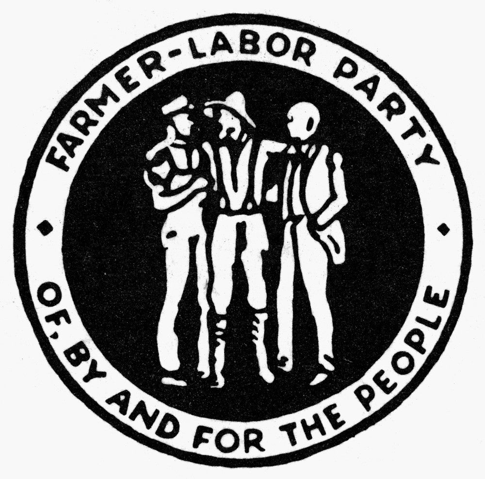 Seal of the Farmer-Labor Party 1924 Poster Print by Granger Collection