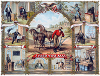 Farmer, 1875 Lithograph Print - 'I Feed You All' by American Oleograph Co.